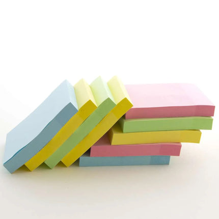 Pastel Assorted Stick On Notes, 3X3, 12ct 100 Sheets/pad