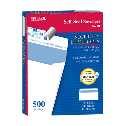 Seal Security Envelopes NO.10 500ct