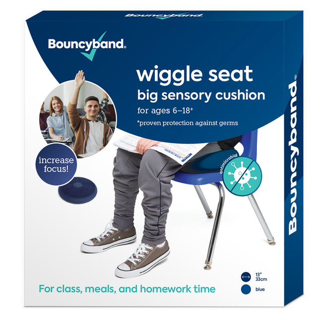 Antimicrobial Big Wiggle Seat Sensory Cushion, Blue