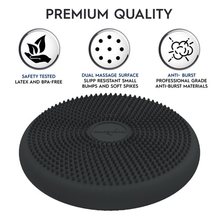 Big Wiggle Seat Sensory Cushion, Dark Gray