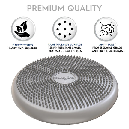 Big Wiggle Seat Sensory Cushion, Silver