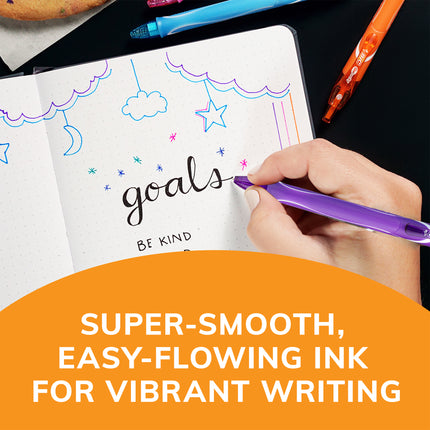 Gel-ocity® Quick Dry Retractable Gel Pens, Assorted Fashion Colors, Pack of 12