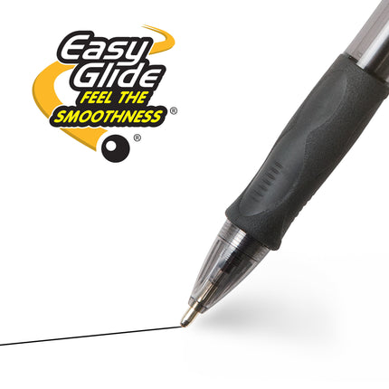 Glide™ Bold Retractable Ball Point Pen, Bold Point, Black, 12-Count