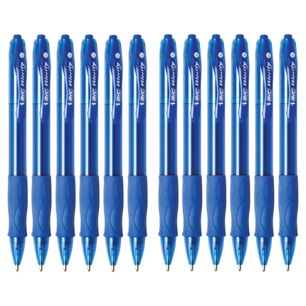 Glide™ Bold Retractable Ball Point Pen, Bold Point, Blue, 12-Count