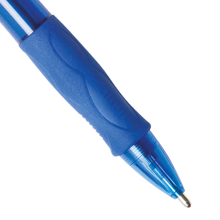 Glide™ Bold Retractable Ball Point Pen, Bold Point, Blue, 12-Count