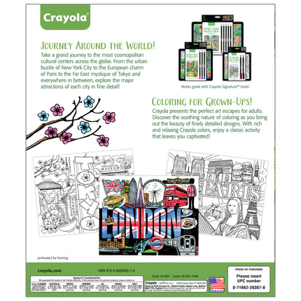 City Escapes Adult Coloring Books