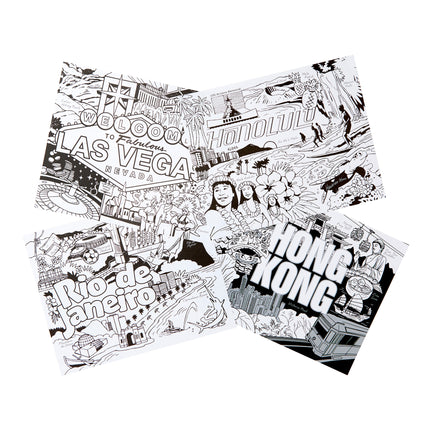 City Escapes Adult Coloring Books