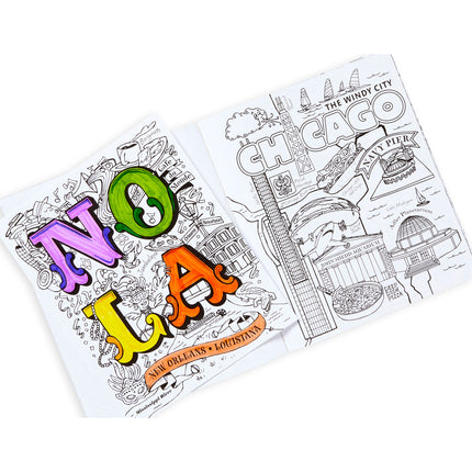 City Escapes Adult Coloring Books
