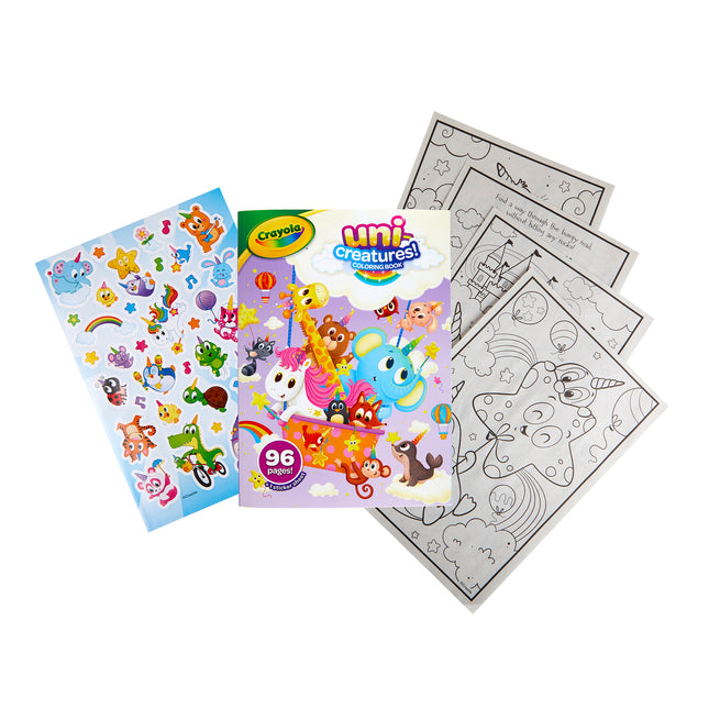 Uni-creatures 96-page Coloring Book