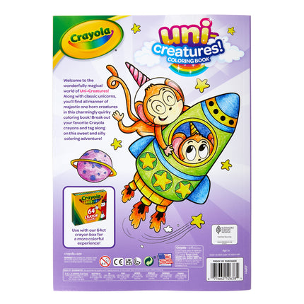 Uni-creatures 96-page Coloring Book