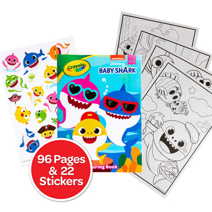 Baby Shark 96-page Coloring Book