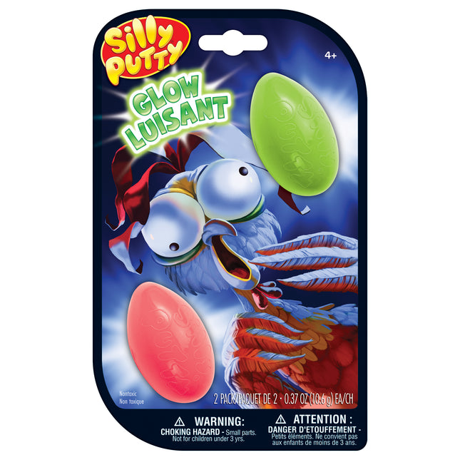 Crayola Silly Putty 2ct Glow Eggs