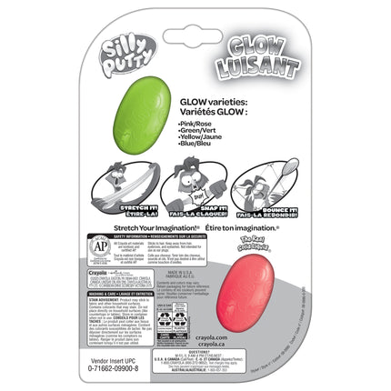 Crayola Silly Putty 2ct Glow Eggs