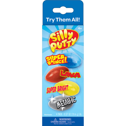Silly Putty 4ct Variety Pack