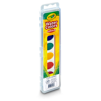 Artista II® Watercolors, 8 Semi-moist Oval Pans & 1 Brush