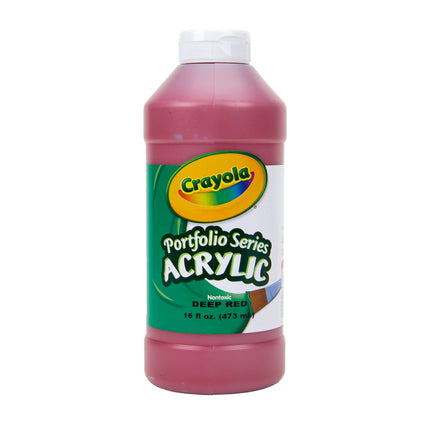 Acrylic Paint, Deep Red, 16oz, Portfolio Series