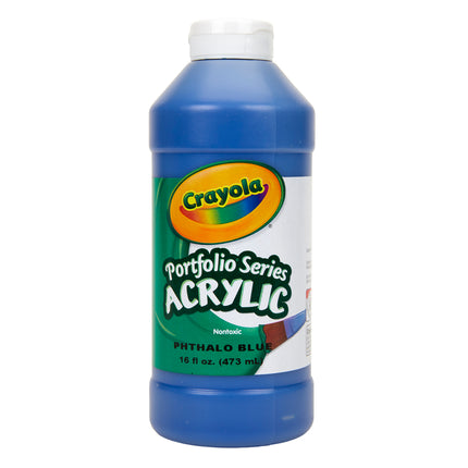 Acrylic Paint, Phthalo Blue, 16oz, Portfolio Series