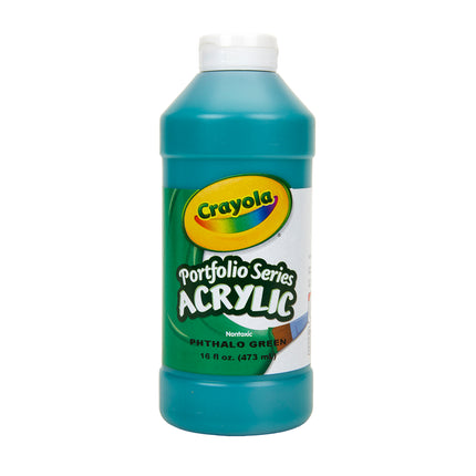 Acrylic Paint, Phthalo Green, 16oz, Portfolio Series