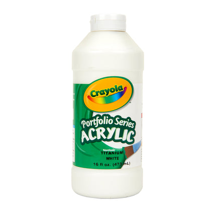 Acrylic Paint, White, 16oz, Portfolio Series