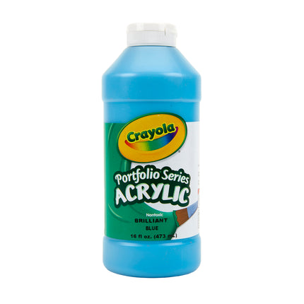 Acrylic Paint, Brill Blue, 16oz, Portfolio Series
