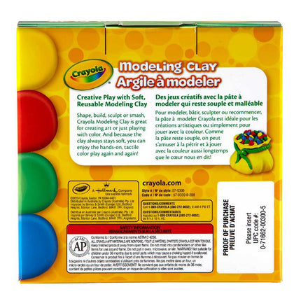 Modeling Clay, 4 Colors, 1 Pound