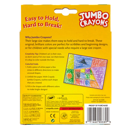 Jumbo Crayons, 8 Count
