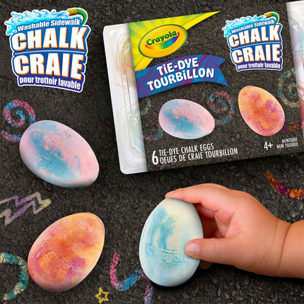 Tie Dye Egg Chalk, 6ct