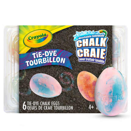 Tie Dye Egg Chalk, 6ct