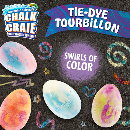 Tie Dye Egg Chalk, 6ct