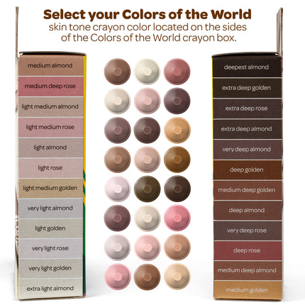 Colors of the World Crayons, 24 Colors