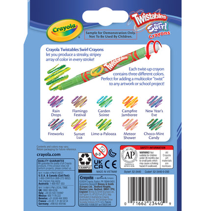 Swirl Mini Twistable Crayons, 10ct