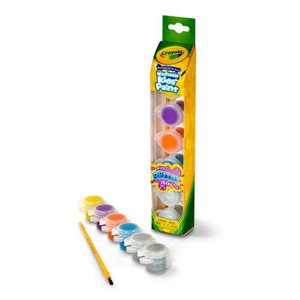 Glitter Washable Kids Paint Pot, 6ct