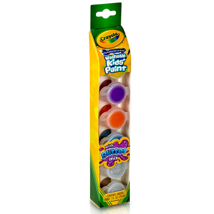 Glitter Washable Kids Paint Pot, 6ct