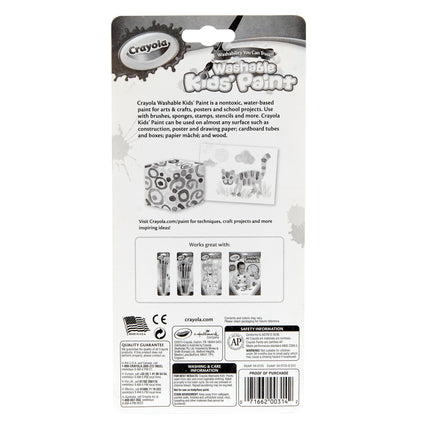 Washable Kids Paint 18ct Paint Pots W/one Brush Classic & Bold