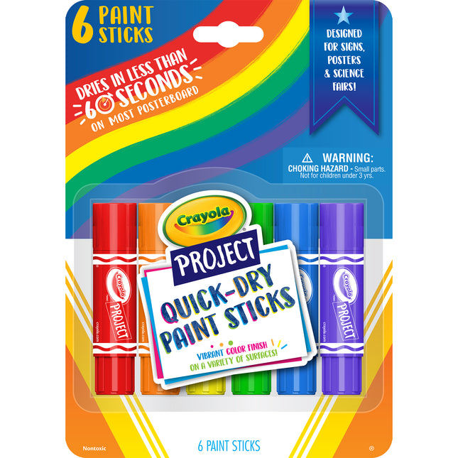 Project Quick-dry Paint Sticks, 6ct