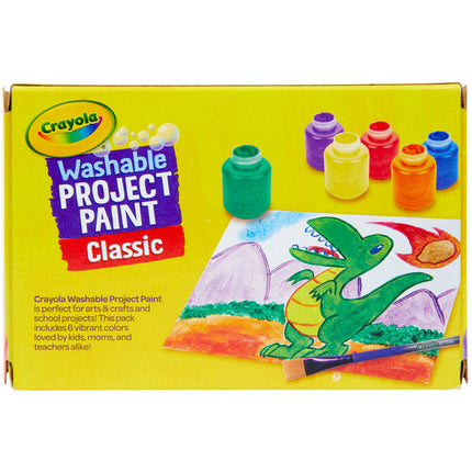 Washable Project Paint, Classic Colors, 6 Count