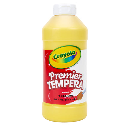 Tempera Paint, Yellow, 16 oz, Premier