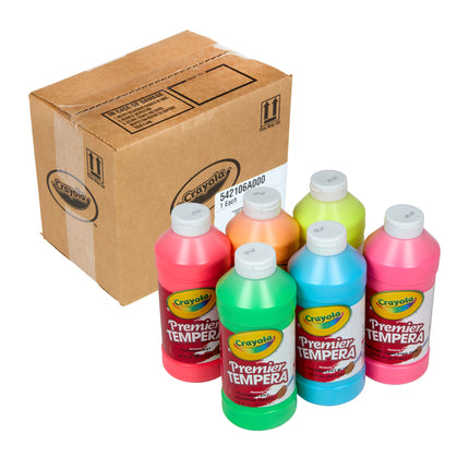 Tempera Paint, Fluorescent, 16oz, Premier