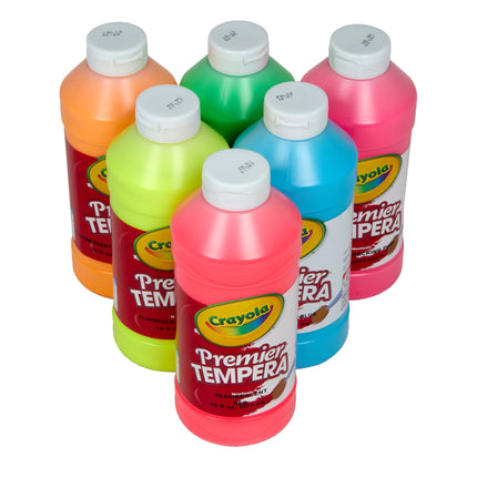 Tempera Paint, Fluorescent, 16oz, Premier