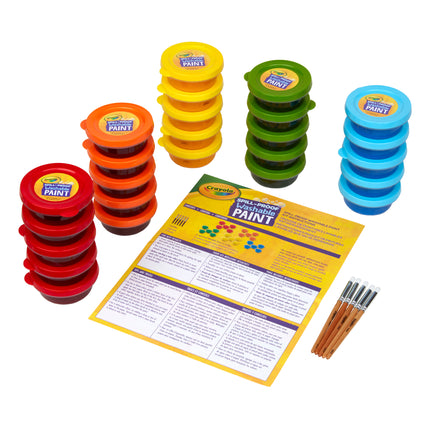 Spill Proof Washable Paints, Assorted Colors