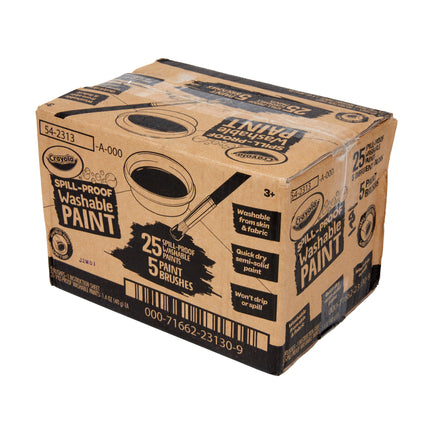 Spill Proof Washable Paints, Assorted Colors