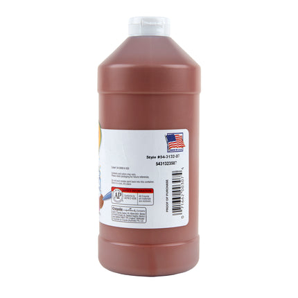 Washable Tempera Paint, Brown, 32 oz, Artista II
