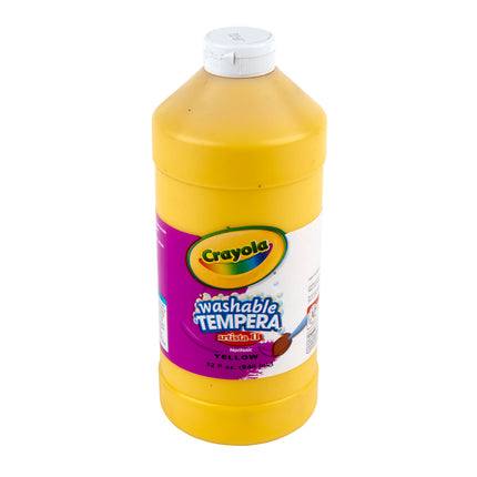 Washable Tempera Paint, Yellow, 32 oz, Artista II