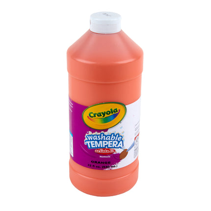 Washable Tempera Paint, Orange, 32 oz Artista II