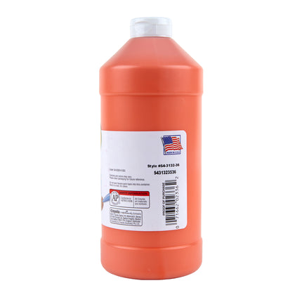 Washable Tempera Paint, Orange, 32 oz Artista II