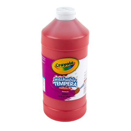 Washable Tempera Paint, Red, 32 oz, Artista II