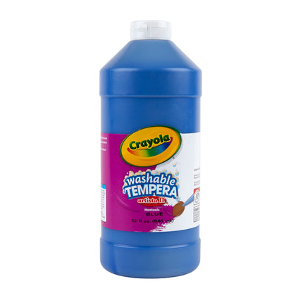 Washable Tempera Paint, Blue, 32 oz Artista II