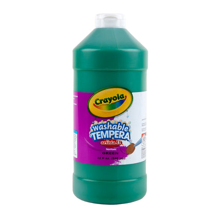 Washable Tempera Paint, Green, 32 oz Artista II