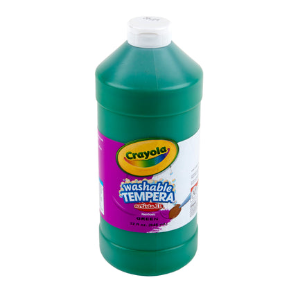 Washable Tempera Paint, Green, 32 oz Artista II