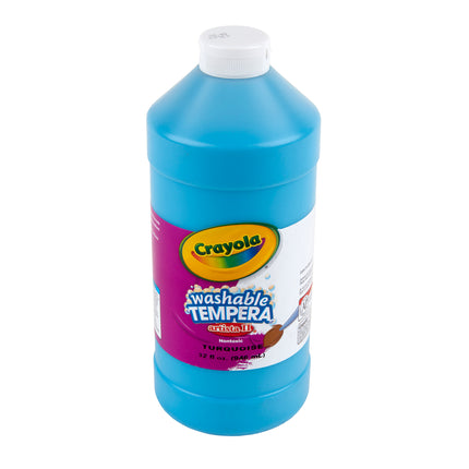 Washable Tempera Paint, Turquoise, 32 oz, Artista II